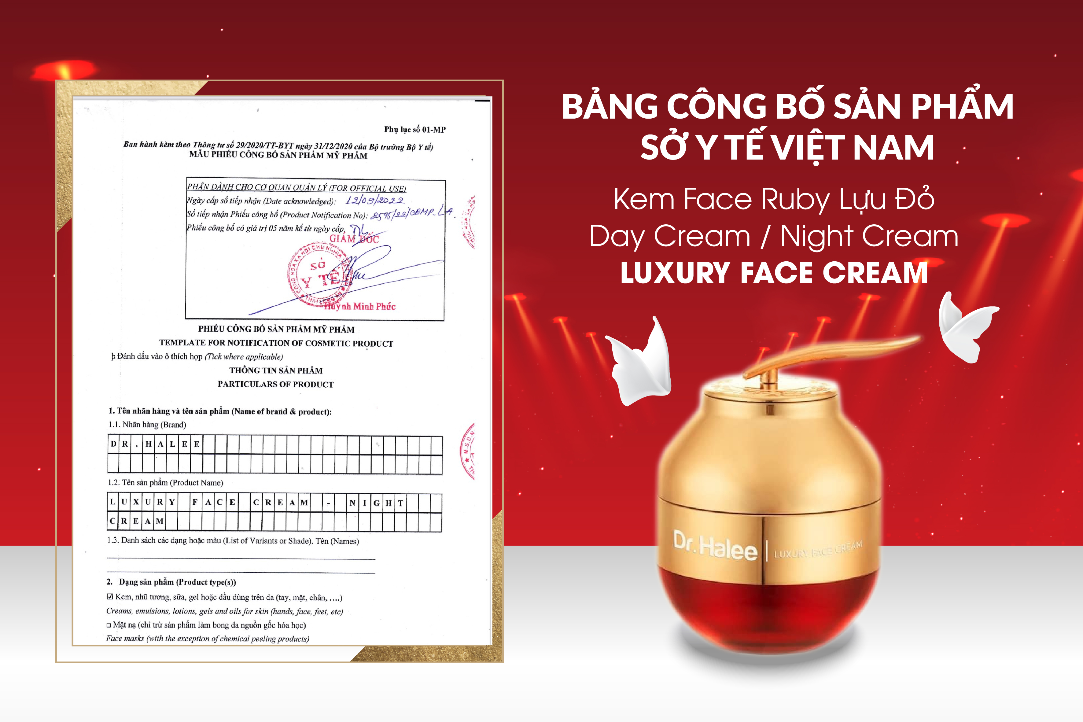 Kem dưỡng trắng hồng da căng bóng Ruby Lựu Đỏ Drhalee
