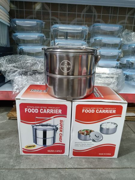 Cà mèn inox cao cấp giữ nhiệt 2 ngăn size : 14cm x 12cm