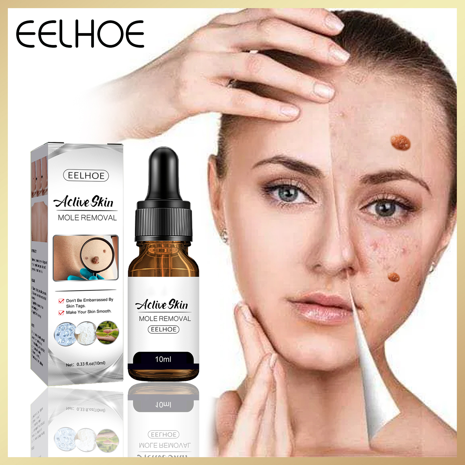 Aclive skin mole removal essence anti-bacterium acne and acne anti-rash relief serum acne spot removal serum