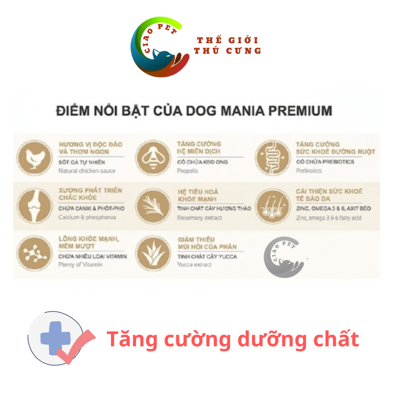 [1kg] Thức Ăn Hạt Cho Chó Dog Mania