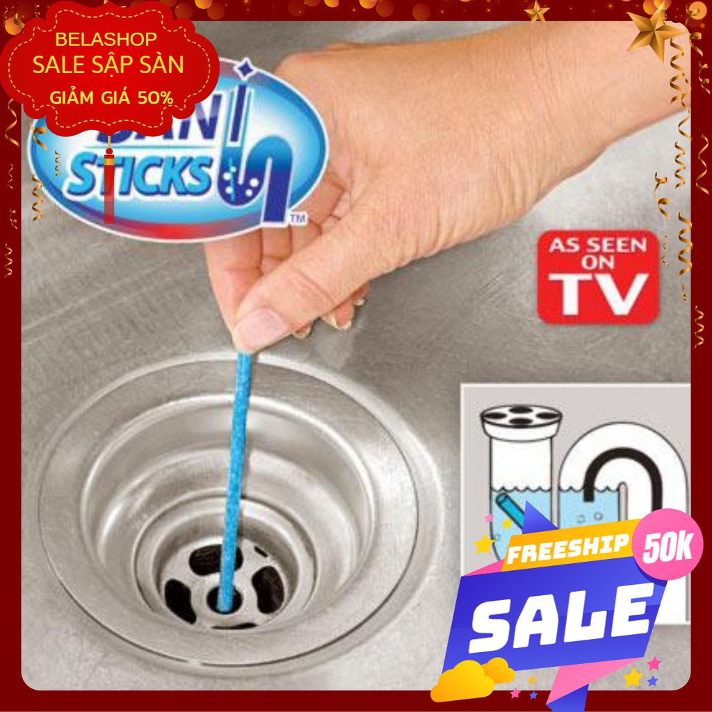 Que thông tắc cống sani sticks