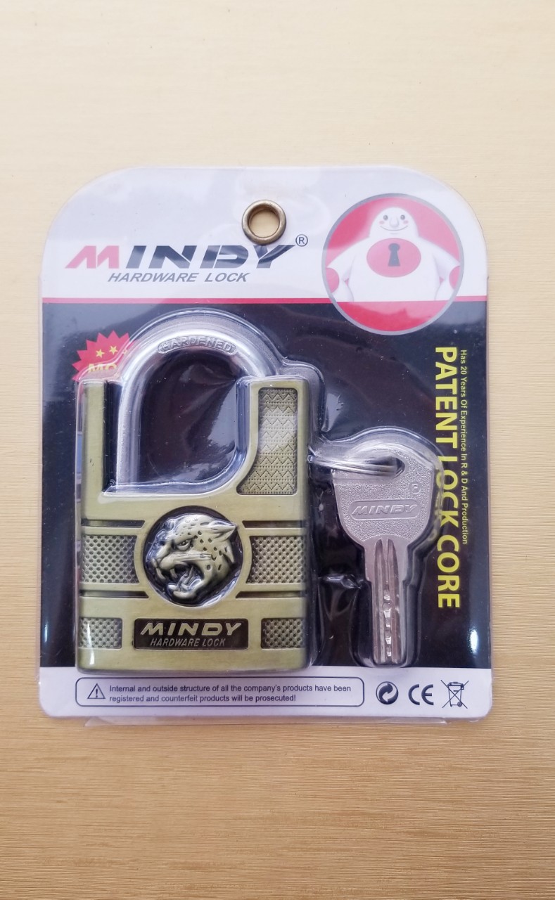 Ổ KHÓA 6 Phân CHỐNG CẮT MINDY ( ĐẦU CON BÁO ) CHÌA MUỖNG