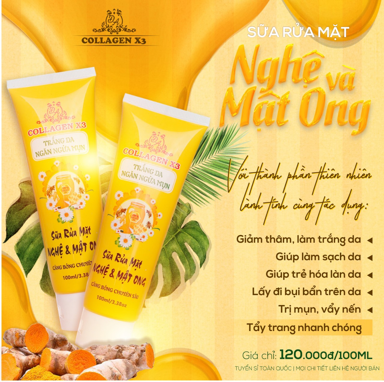 Sữa Rửa Mặt Collagen X3