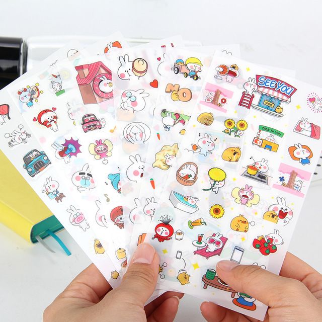 Set 6 nhãn dán sticker SEE YOU trang trí