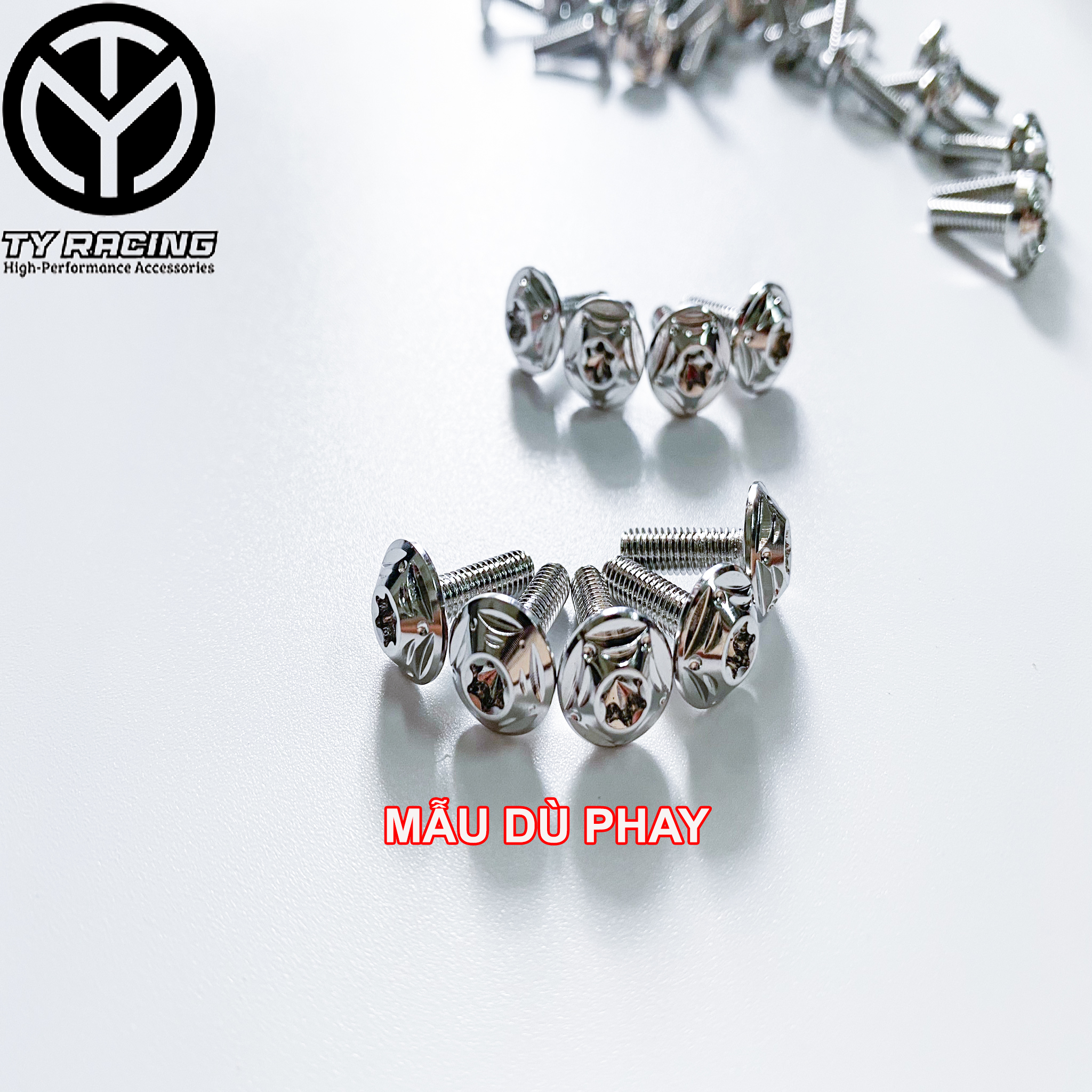 Ốc Salaya 4li15 Dù gắn nắp dầu thắng - Dàn áo Chuẩn Inox 304 Xịn - TY Racing