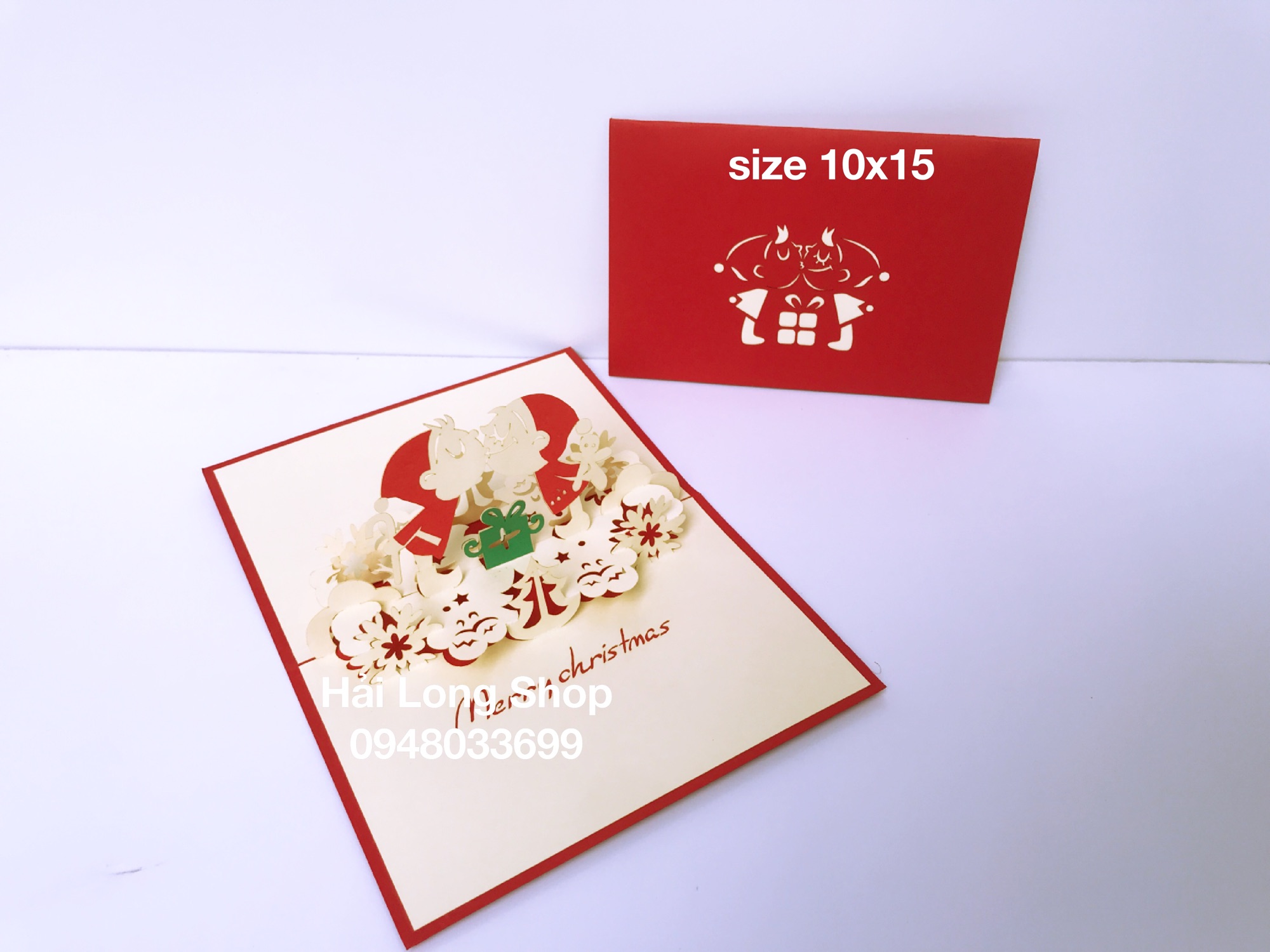 Em Bé 5 - Kiss -  Noel  - Thiệp 3D