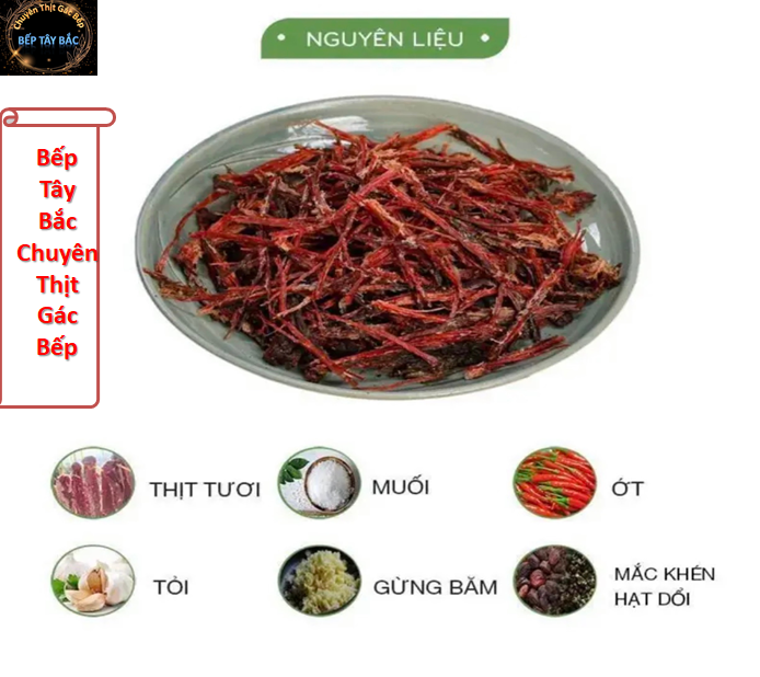 Bò Khô Gác Bếp Chuẩn Tây Bắc (KÈM CHẨM CHÉO)
