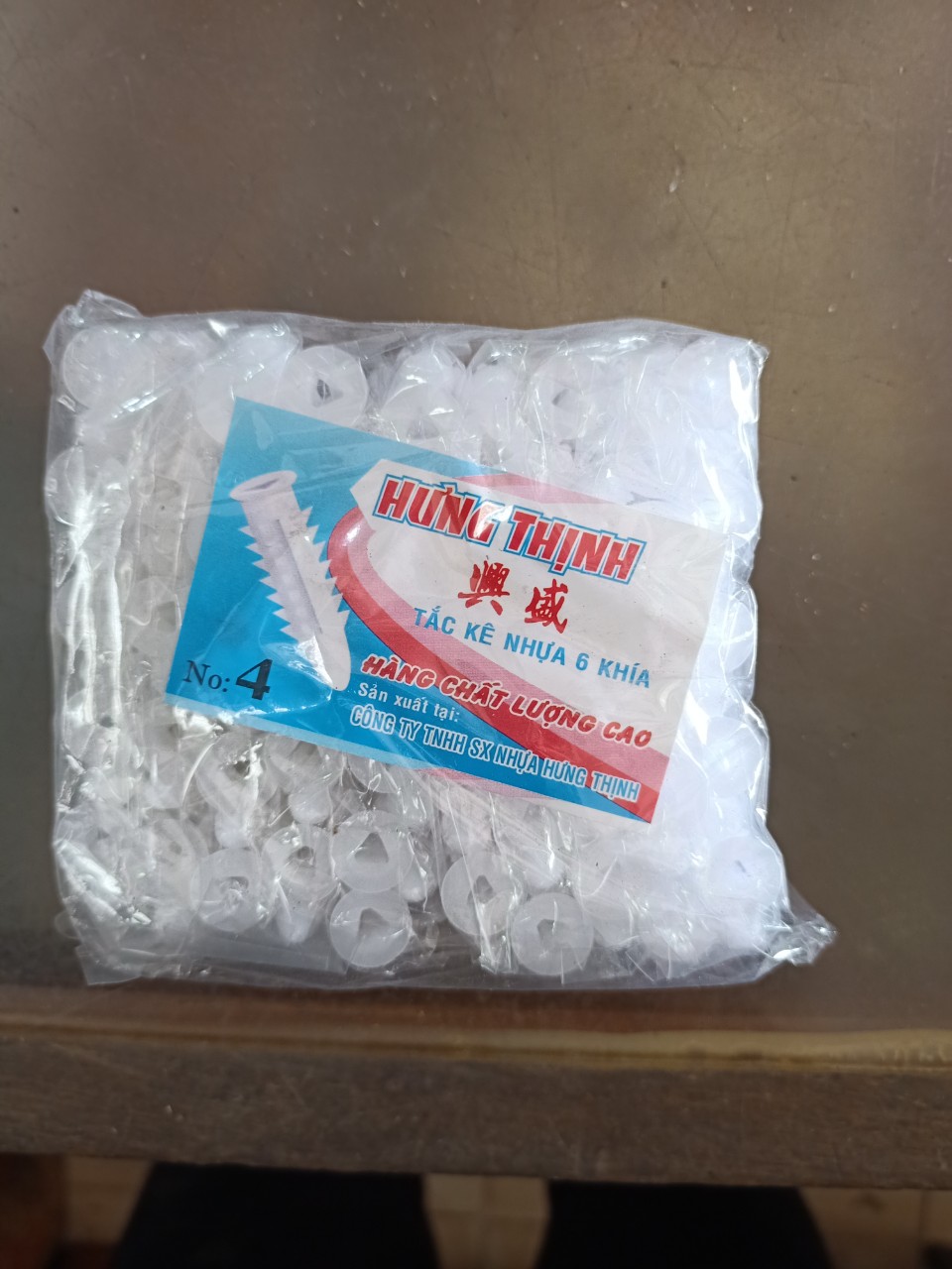100 con tắc kê nhựa đóng tường hưng thịnh số 3 - số 8