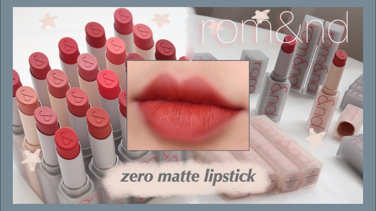 (XẢ KHO) Son Thỏi Lì, Lên Màu Siêu Xinh Romand Zero Matte Lipstick 3g