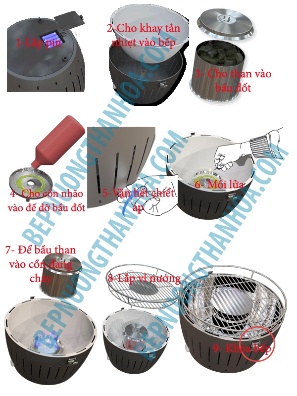Bếp nướng than hoa Nam Hồng BN02