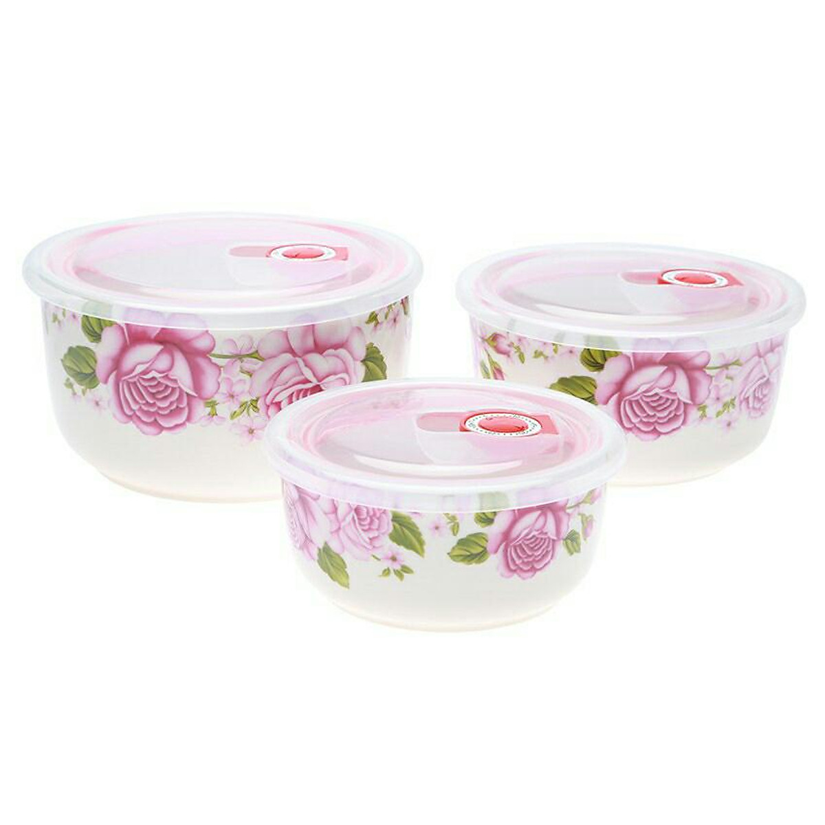 BỘ 3 THỐ SỨ CÓ NẮP ĐẬY (HỌA TIẾT NGẪU NHIÊN)