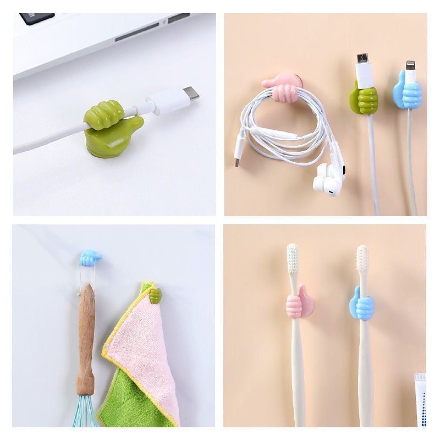 Móc treo dây cáp sạc hình bàn tay độc đáo