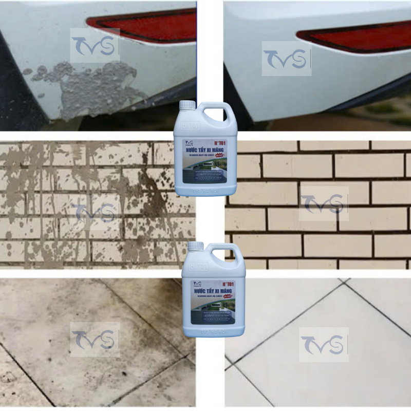 Nước tẩy xi măng HT01 1.8 lit  (chất tẩy xi măng, tẩy gỉ sét trên gạch, tẩy cặn canxi trên gạch)