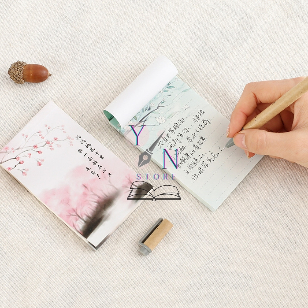 Giấy Note Họa Tiết Cổ Trang 60 Tờ