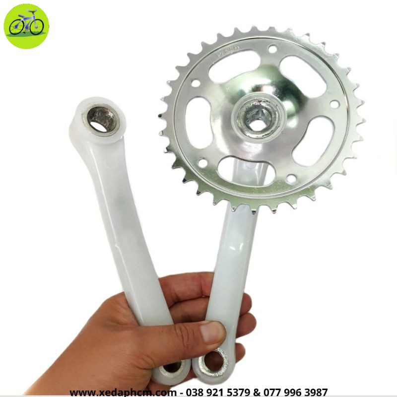 [HCM]Bộ Giò Đĩa Xe Đạp Phổ Thông 1 Dĩa Đơn 33T