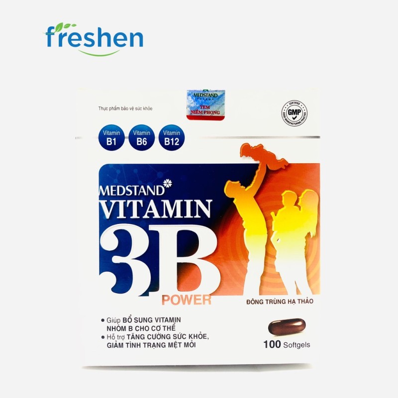 MEDSTAND VITAMIN 3B POWER - giúp bổ sung vitamin nhóm B (B1,B6,B12) cho cơ thể nhập khẩu