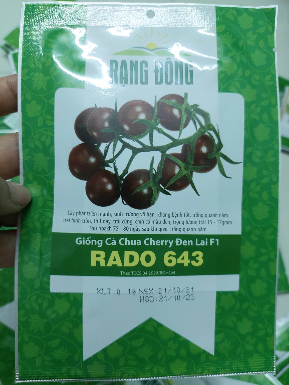 [Seeds] Hạt giống cà chua bi cherry, đóng gói 0.1gr (khoảng 50 hạt)