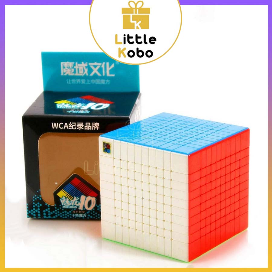 Rubik 10x10 Stickerless MoYu MeiLong MFJS Rubic 10 Tầng 10x10x10 Đồ Chơi