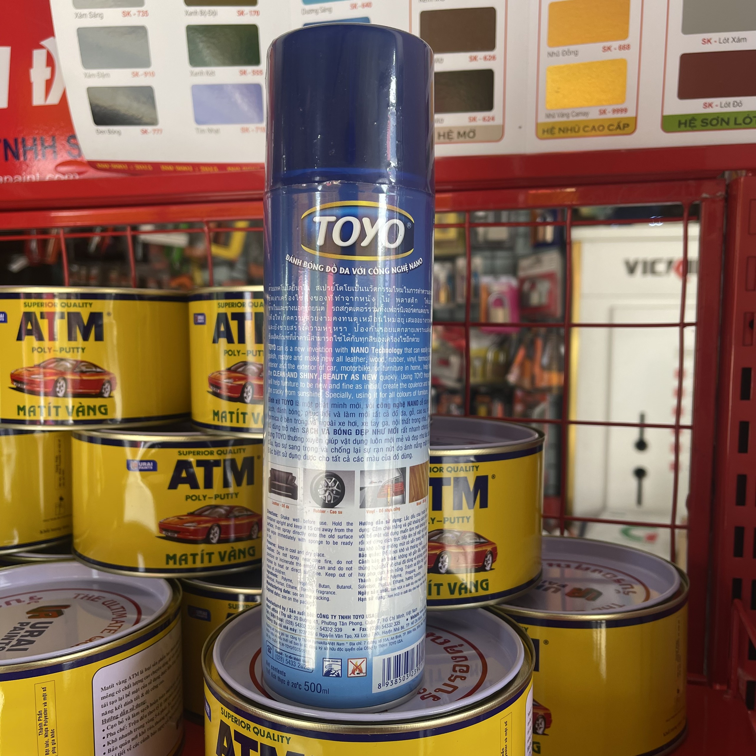 Chai Xịt Bóng Da, Bóng Gỗ Toyo
