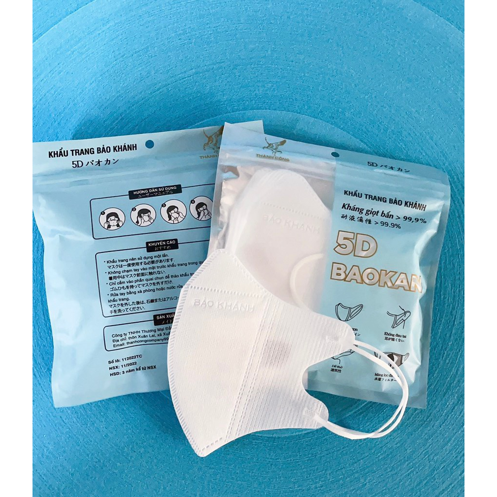 SET 100 CÁI Khẩu Trang 5D Mask DUY KHANH ProMask