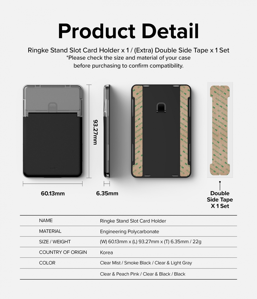 [Giá đỡ kiêm đựng thẻ] Stand Slot Card Holder - Ringke Hàn Quốc