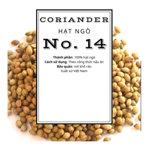 100g Hạt mùi Coriander seed hiệu atlas  (chiết từ gói lớn)