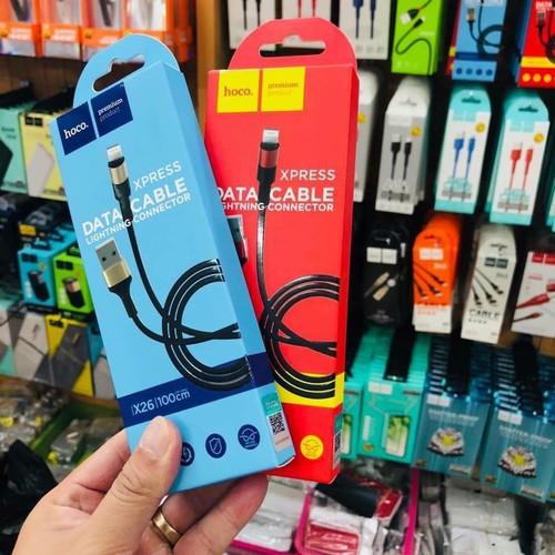 DÂY SẠC CÁP SẠC DÙ CHỐNG GẬP HOCO X26 - lightning  MICRO USB  USB TYPE - C