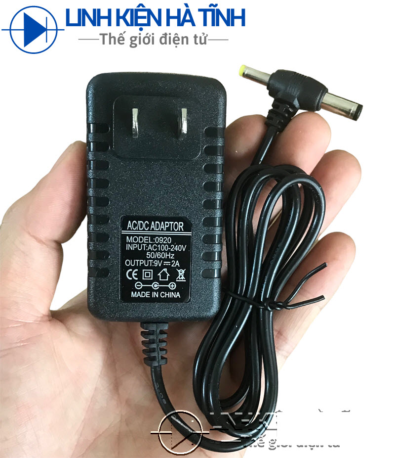 Adapter 9V 2A nguồn 9V2A nguồn sạc loa kéo, sạc pin nguồn guita 2 đầu cắm