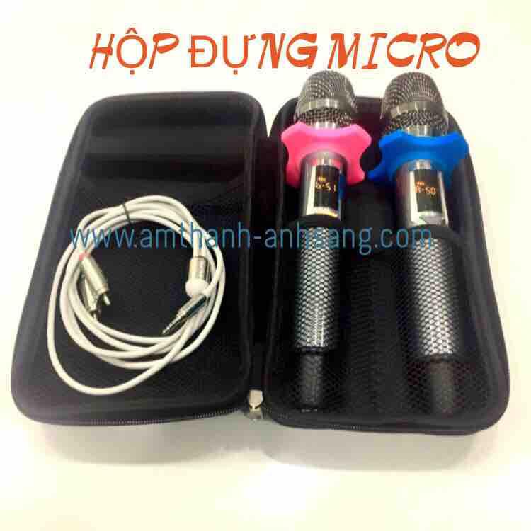 Hộp đựng micro không dây túi đựng micro ví bảo vệ micrphone hộp đựng linh kiện điện tử Hộp Đựng Micro Túi Đựng Micro Không Dây