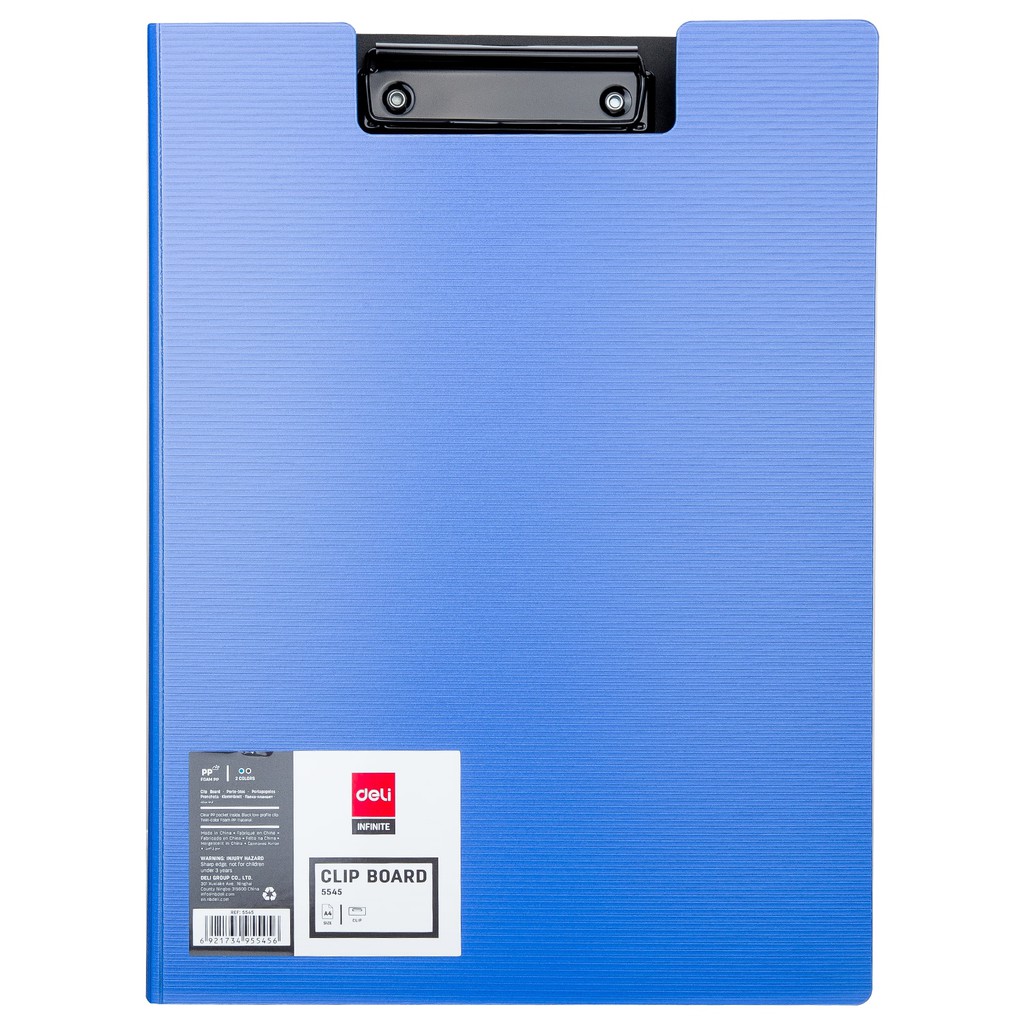 [HCM]Trình ký A4 2 mặt  Deli - Xanh da trời - bìa PP - 1 Chiếc - E5545