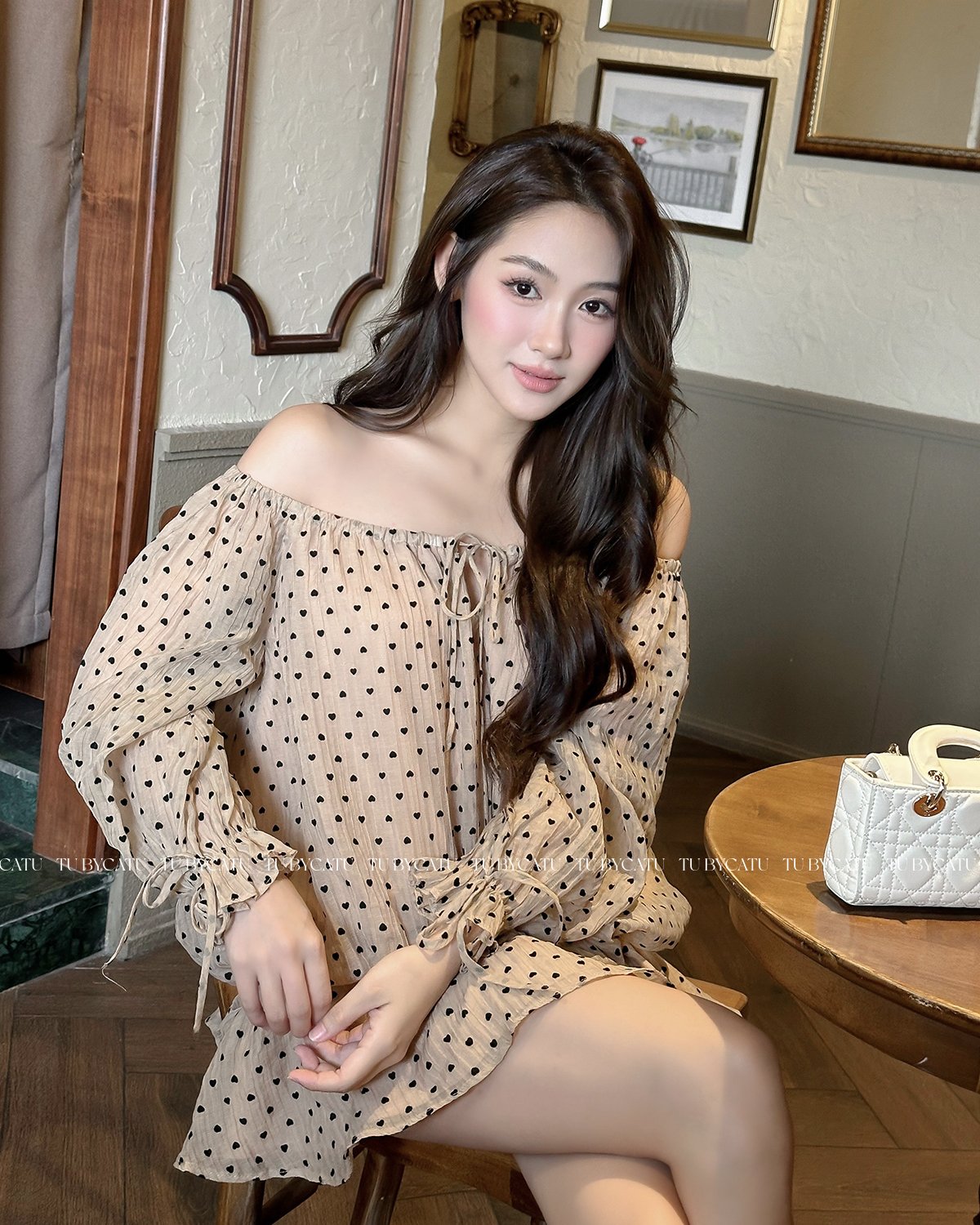 TUBYCATU | Đầm brown heart (Kèm quần bảo hộ)