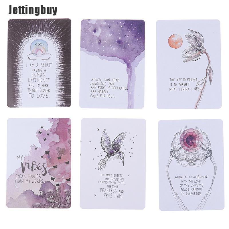 Jettingbuy Universe Oracle Cards Deck Mysterious Tarot Cards Divination Fate Board Game