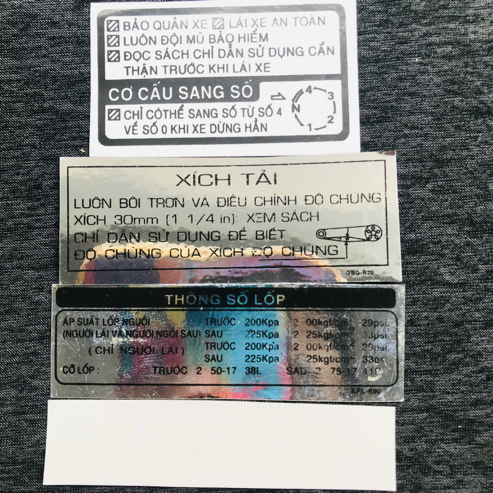 [HCM][TEM MINI] TEM THÔNG SỐ XE WAVE VIỆTDREAM VIỆT CHI TIẾT THÔNG SỐ CAO CẤP
