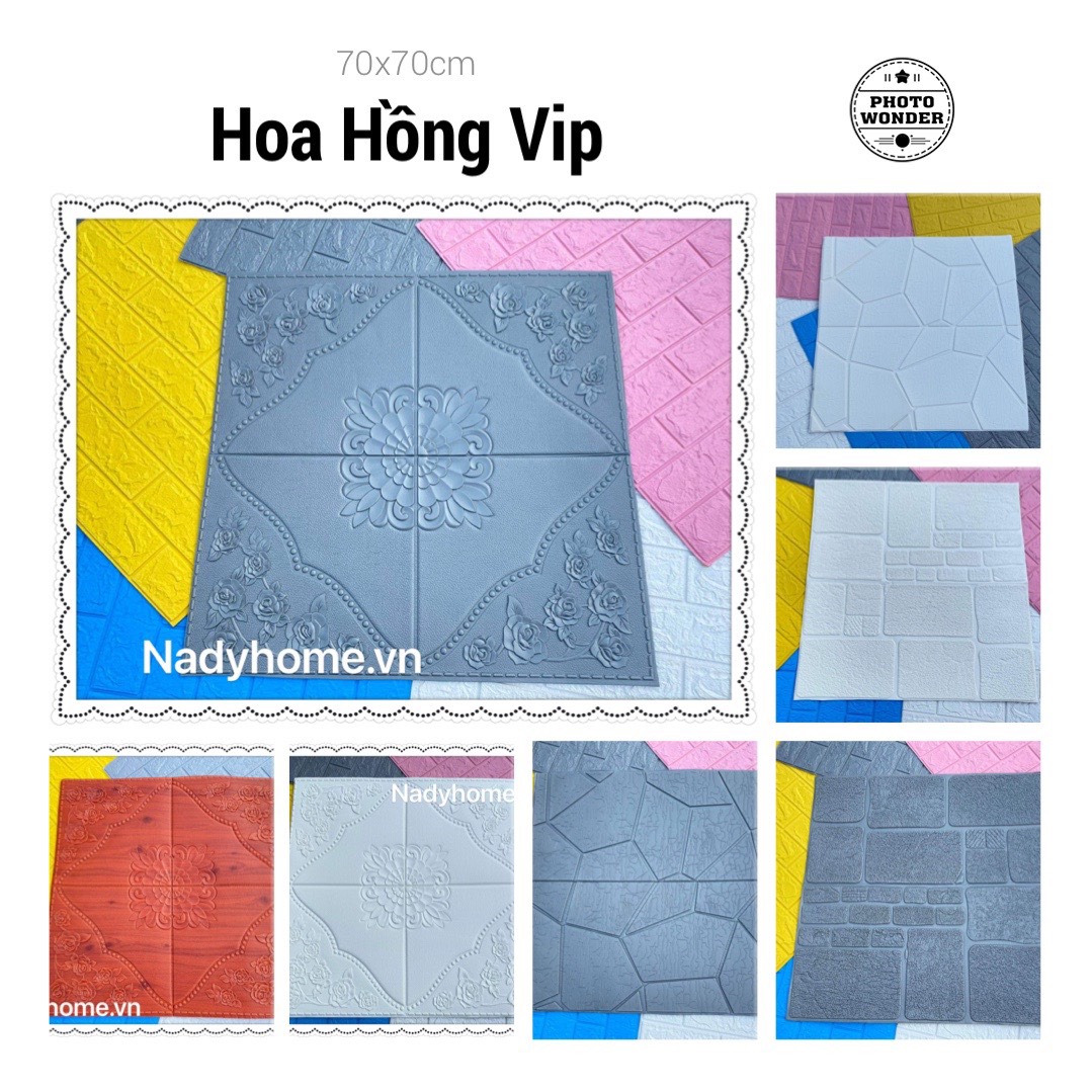 Combo 20 tấm Xốp Dán Tường 3D Hoạt Hình Doremon