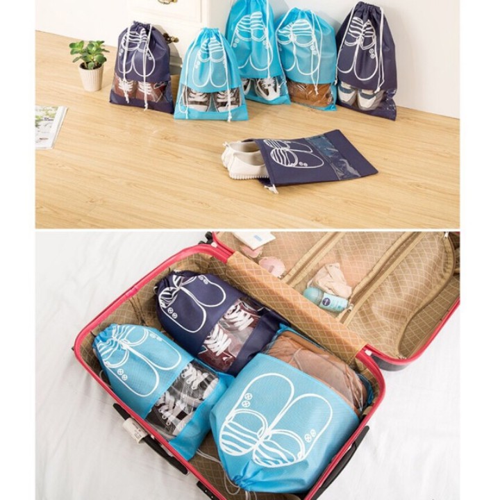 Set 3 Túi đựng giày dép chống bụi có dây rút