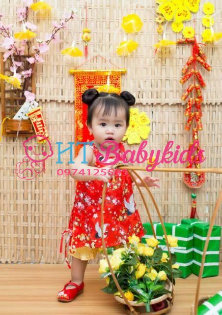 Set Yếm Gấm Cho Bé Gái Tết