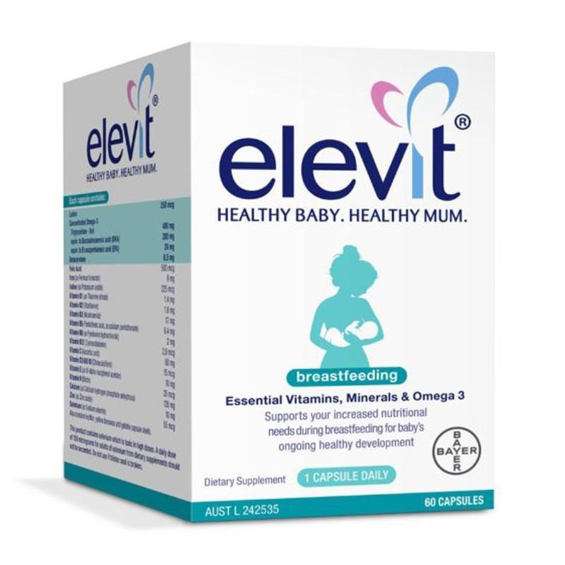 Elevit Breastfeeding – Elevit sau khi sinh – Elevit cho con bú (60 viên) nhập khẩu