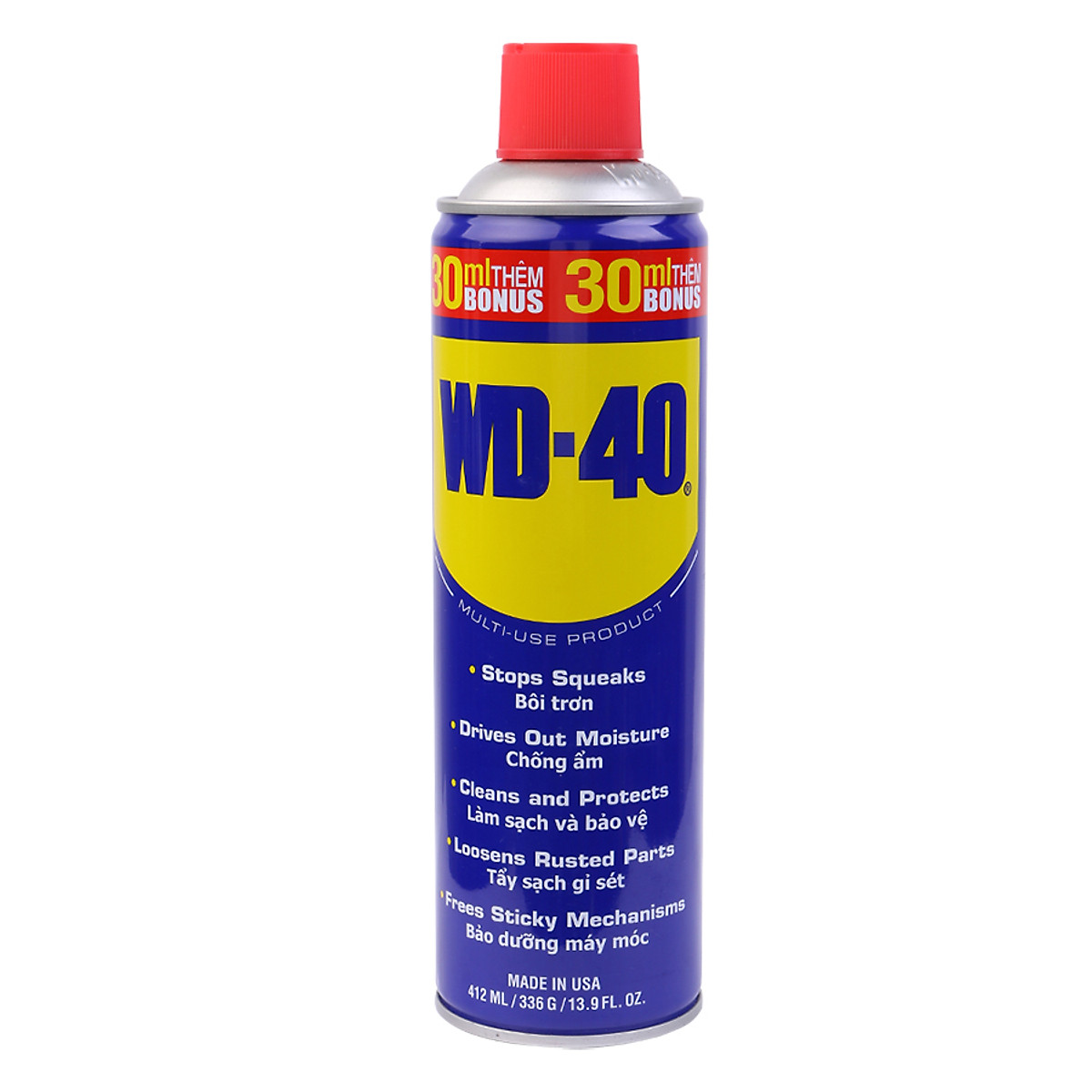 Chai xịt vệ sinh sên, xịt chống rỉ chống ẩm phá rỉ sét bôi trơn WD-40 412ml