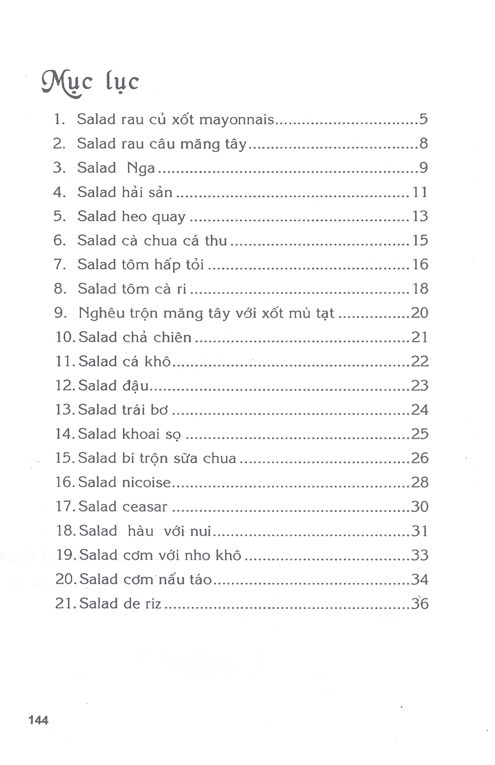 Gỏi, Salad Và Các Món Khai Vị