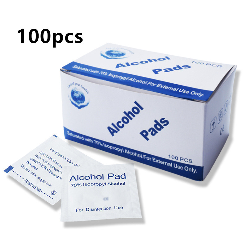 Bông tẩm cồn sát trùng Alcohol Pads - hộp 100 miếng
