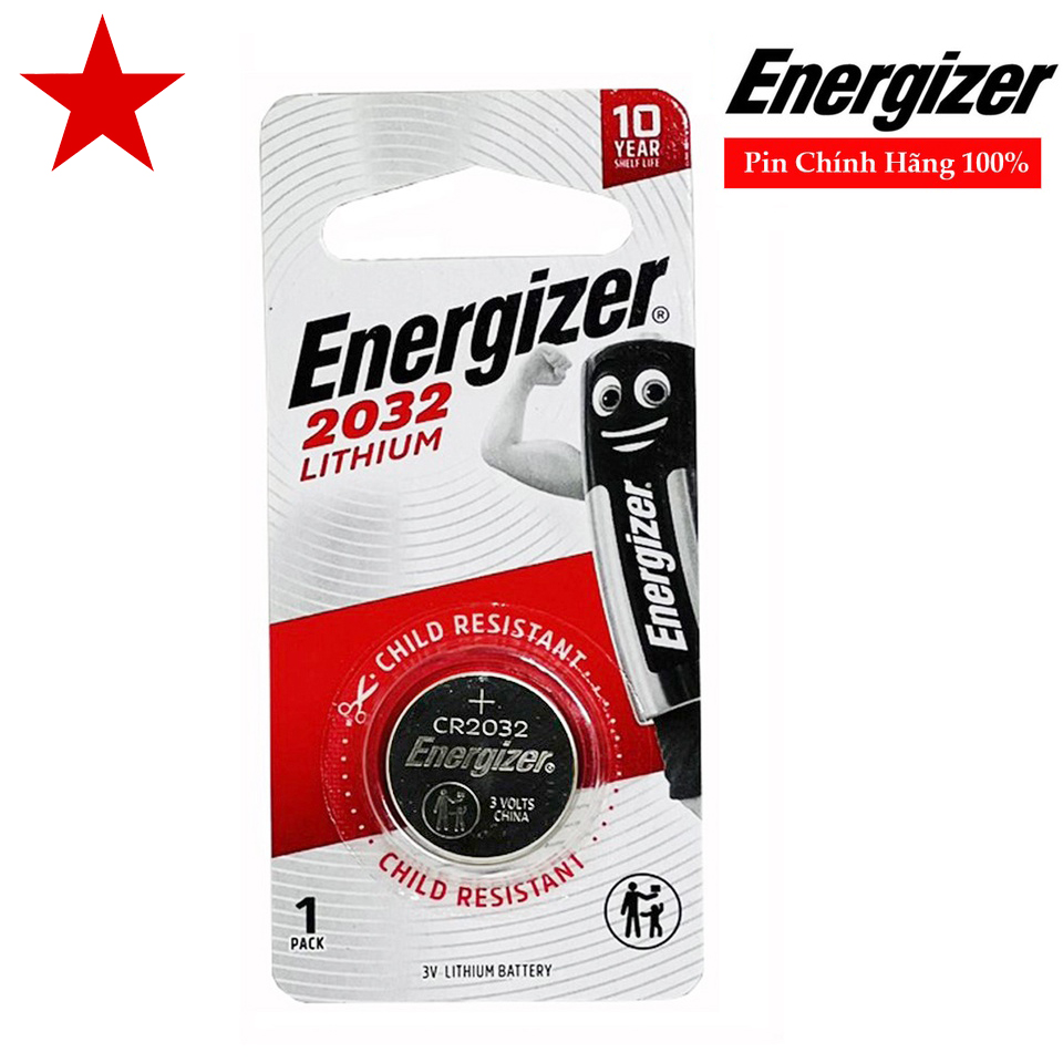 Pin CR2032 Energizer Lithium 3V chính hãng (1 viên )