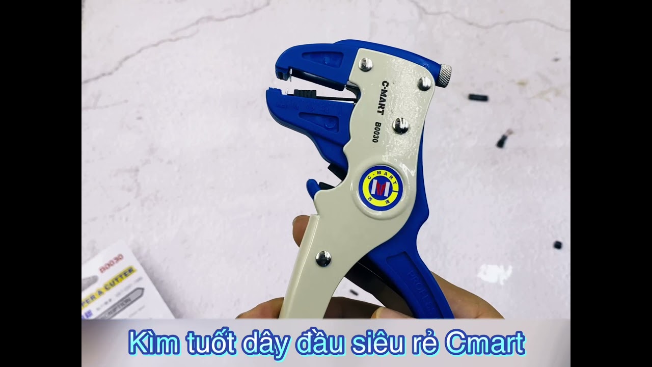 Kìm cắt và tuốt dây điện C-MART B0030