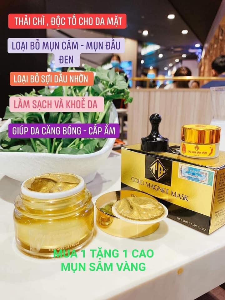 Mặt nạ từ tính nam châm vàng 24k