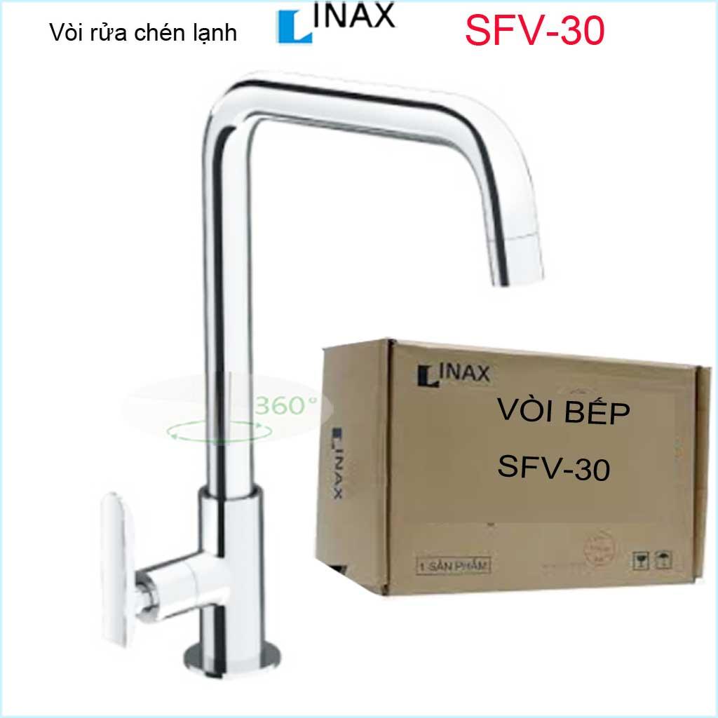 [HCM]Vòi bếp lạnh LInax chính hãng Nhật Bản SFV-30, vòi chậu chén bát xoay 180 độ nước mạnh thiết kế sang trọng