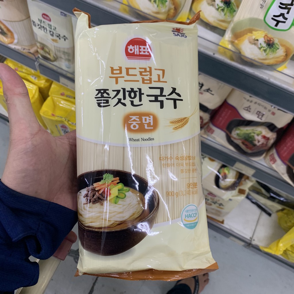 Mì lúa mạch hàn quốc sợi dai sajo 900g