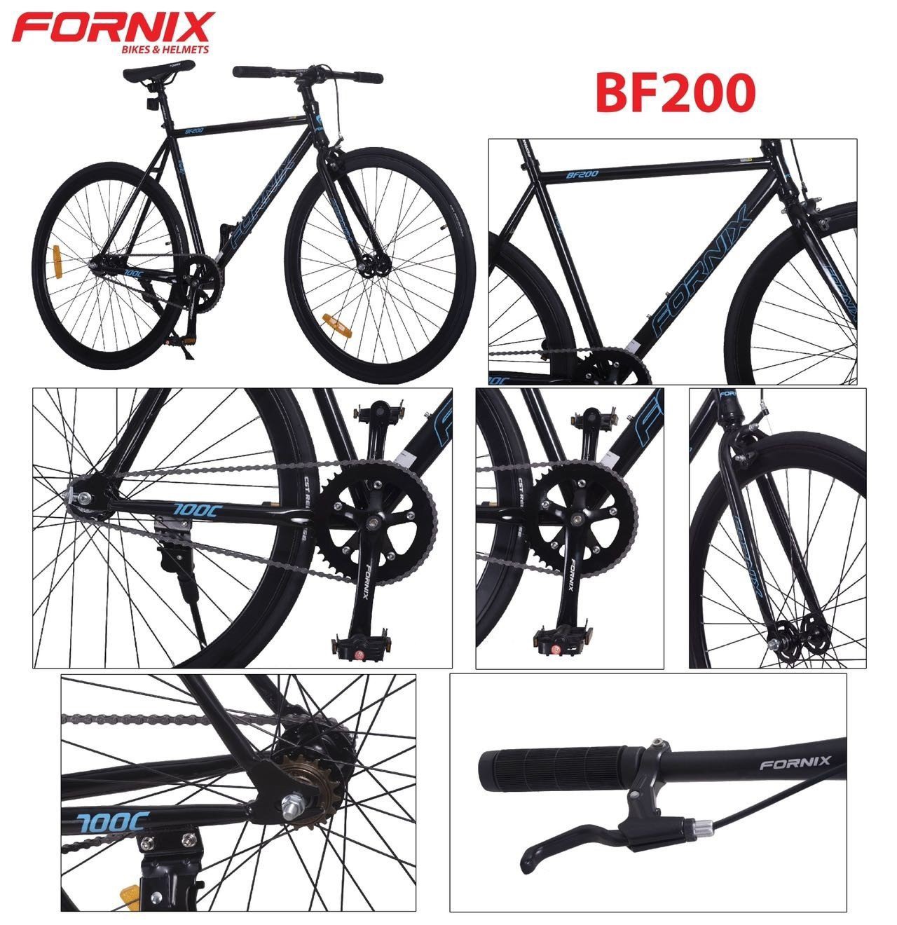 XE ĐẠP FIXED GEAR BF200 - FORNIX - BẢO HÀNH 12 THÁNG