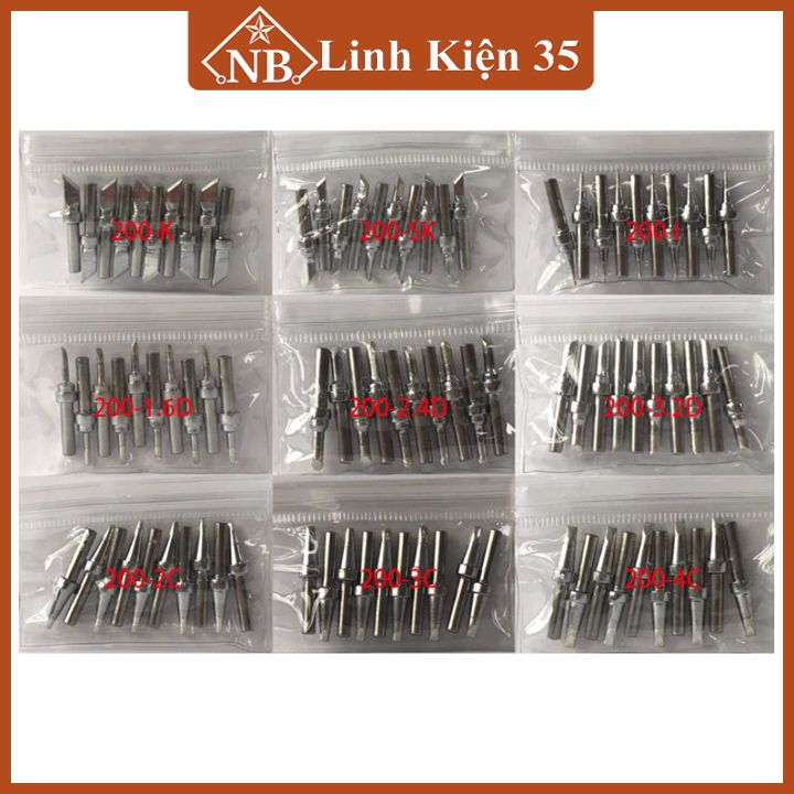Mũi hàn 200 thay thế cho tay máy hàn Quick 203, Hunter 203