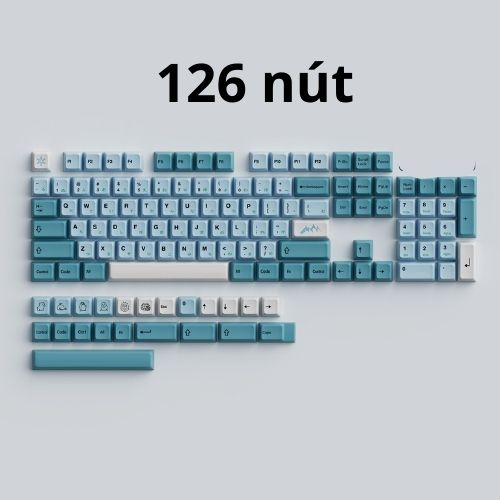 keycap iceberg,chất liệu pbt,profile XDA