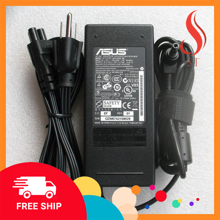 [NEW] Sạc laptop Asus X550C X550CA X550CC X550CL ❤️FREESHIP❤️ (Màu Đen) (19V-4.74A)