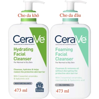 [SẴN] Sữa rửa mặt CERAVE Cleanser 473 ml thumbnail